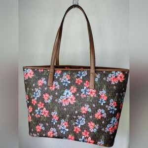 MK Carter Lg Signature Floral Tote